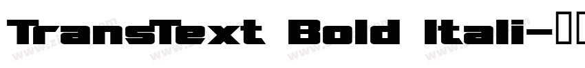 TransText Bold Itali字体转换